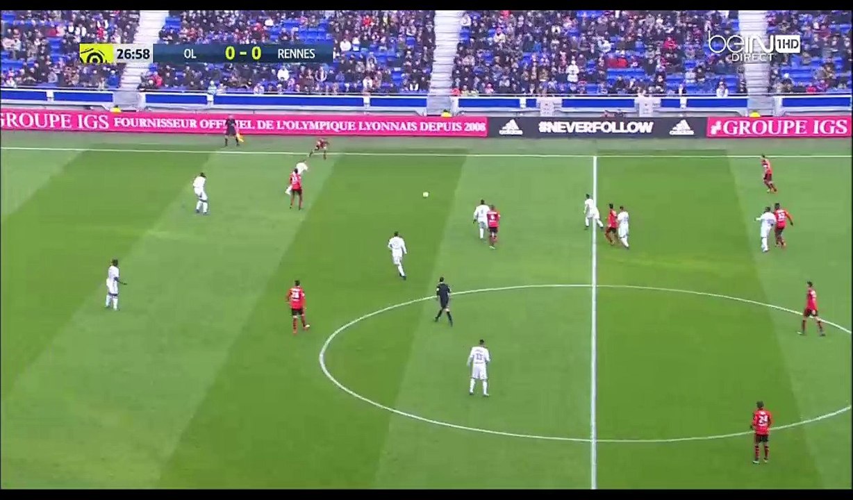 Mathieu Valbuena Goal HD - Lyon 1-0 Rennes  - 11.12.2016