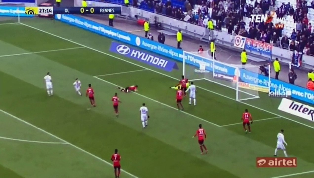 Mathieu Valbuena Goal HD - Olympique Lyonnais 1-0 Rennes - 11.12.2016 HD