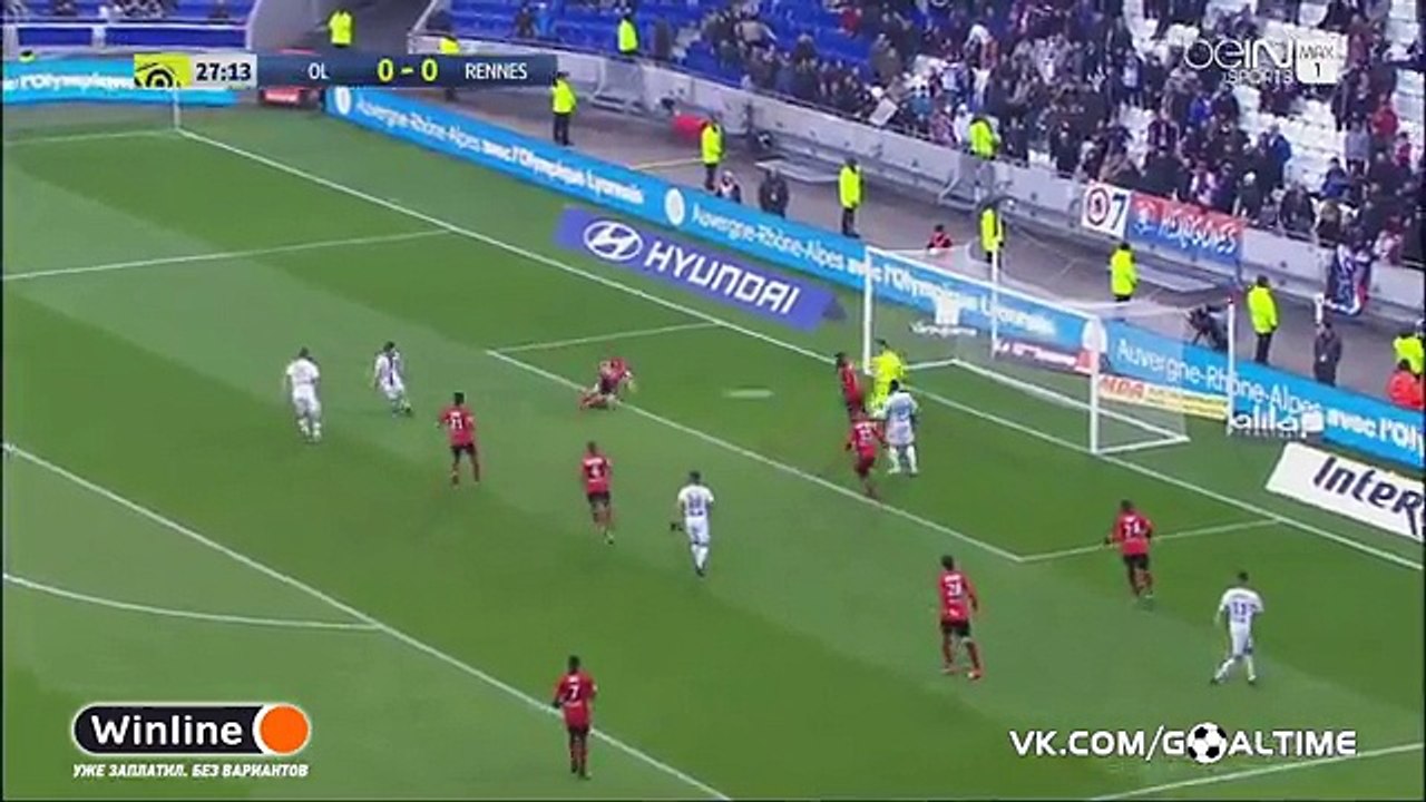 Valbuena M.  Goal HD- Lyon 1-0 Rennes 11.12.2016