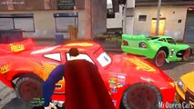 Superman & Batman vs hulk and lightning mcqueen cars(nursery rhymes songs for children)