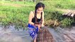 Beautiful Girl Fishing | Fishing In Cambodia | Khmer Fishing