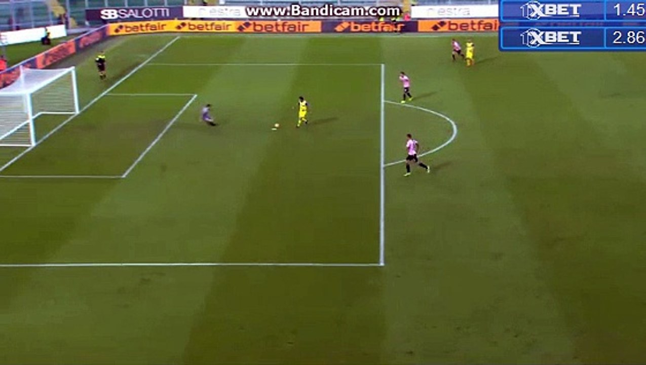 Sergio Pelissier - GOAL - Palermo 0 -2  ChievoVerona 2016-12-11