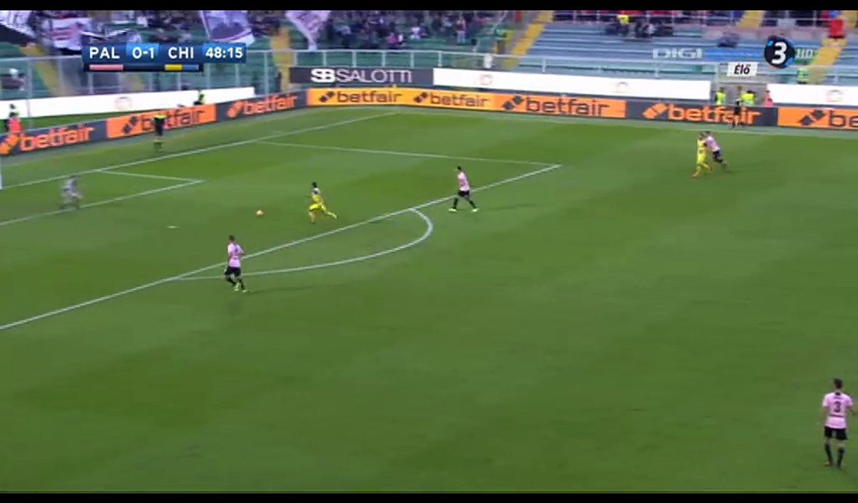Sergio Pellissier Goal HD - Palermo 0-2 Chievo  - 11.12.2016
