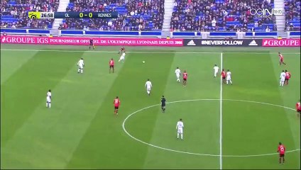 Belle passe décisive de Rachid Ghezzal pour Valbuena - Lyon 1-0 Rennes  - 11.12.2016