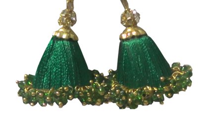 How to Make Silk Thread Jumkas Tutorial