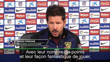 15e j. - Simeone : ''Le Real mérite d'être premier"