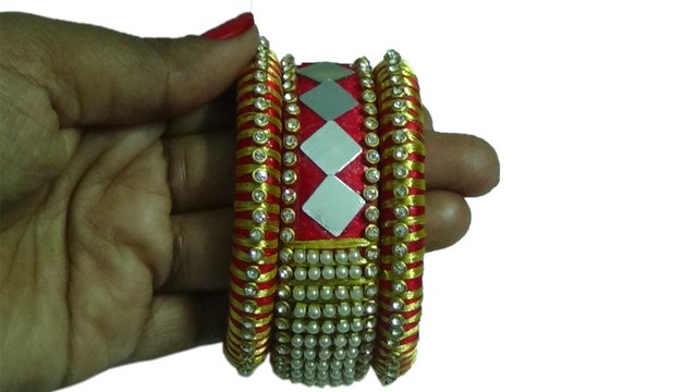 How to make silk thread bangles | DIY silk thread bangles