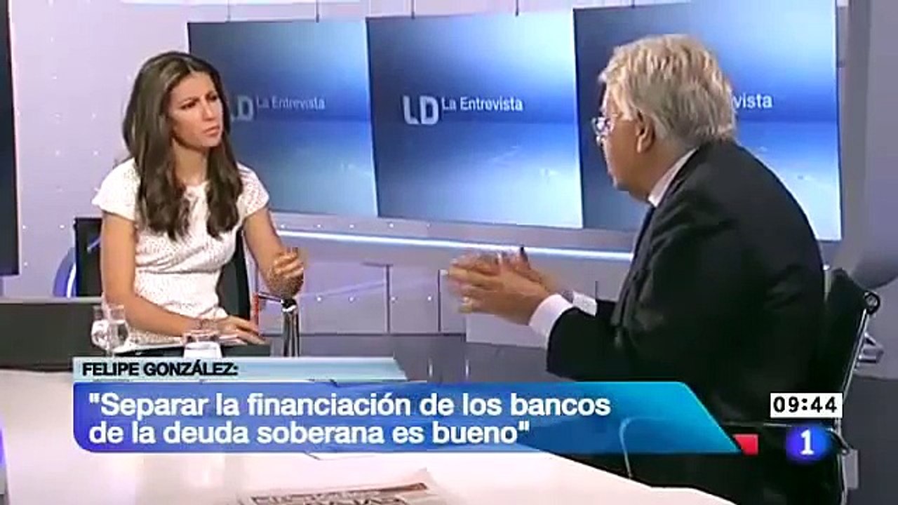 Entrevista a Felipe González en Los desayunos de TVE