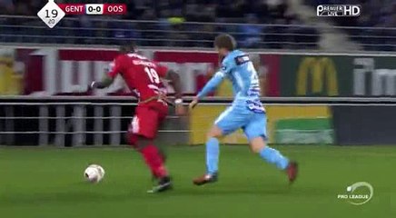 Yassine El Ghanassy  Super Goal HD - Gent 0 - 1	 Oostende 11.12.2016