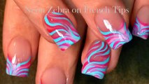 Nail Art | Easy Spring nails design for beginners | Easter Zebra Print Nails