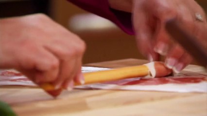 Grissini mit Prosciutto und Gorgonzolacreme