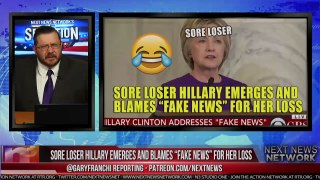 SORE LOSER HILLARY EMERGES AND BLAMES “FAKE NEWS” FOR HER LOSS