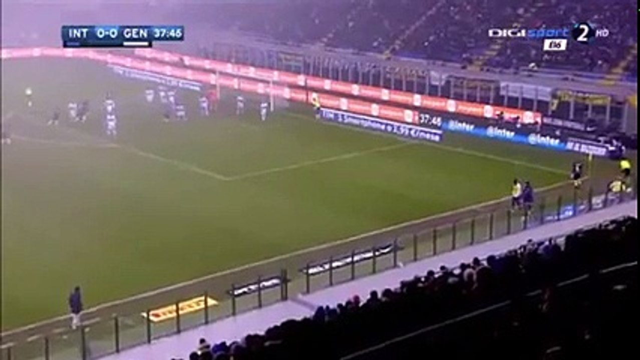 Brozovic goal - Inter vs Genoa 1-0  11-12-2016