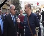 عمرو أديب يحاور رئيس الوزراء بموقع حادث الكنيسة البطرسية
