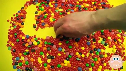 Learn To Count 1 to 100 with Candy Numbers! Surprise Eggs with Smarties Skittles and Candy Hearts