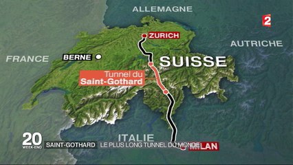 Saint-Gothard : le plus long tunnel du monde ouvert en Suisse
