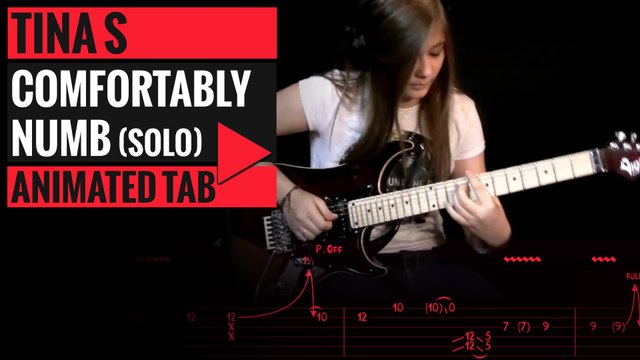 COMFORTABLY NUMB - COVER BY TINA S - ANIMATED TAB
