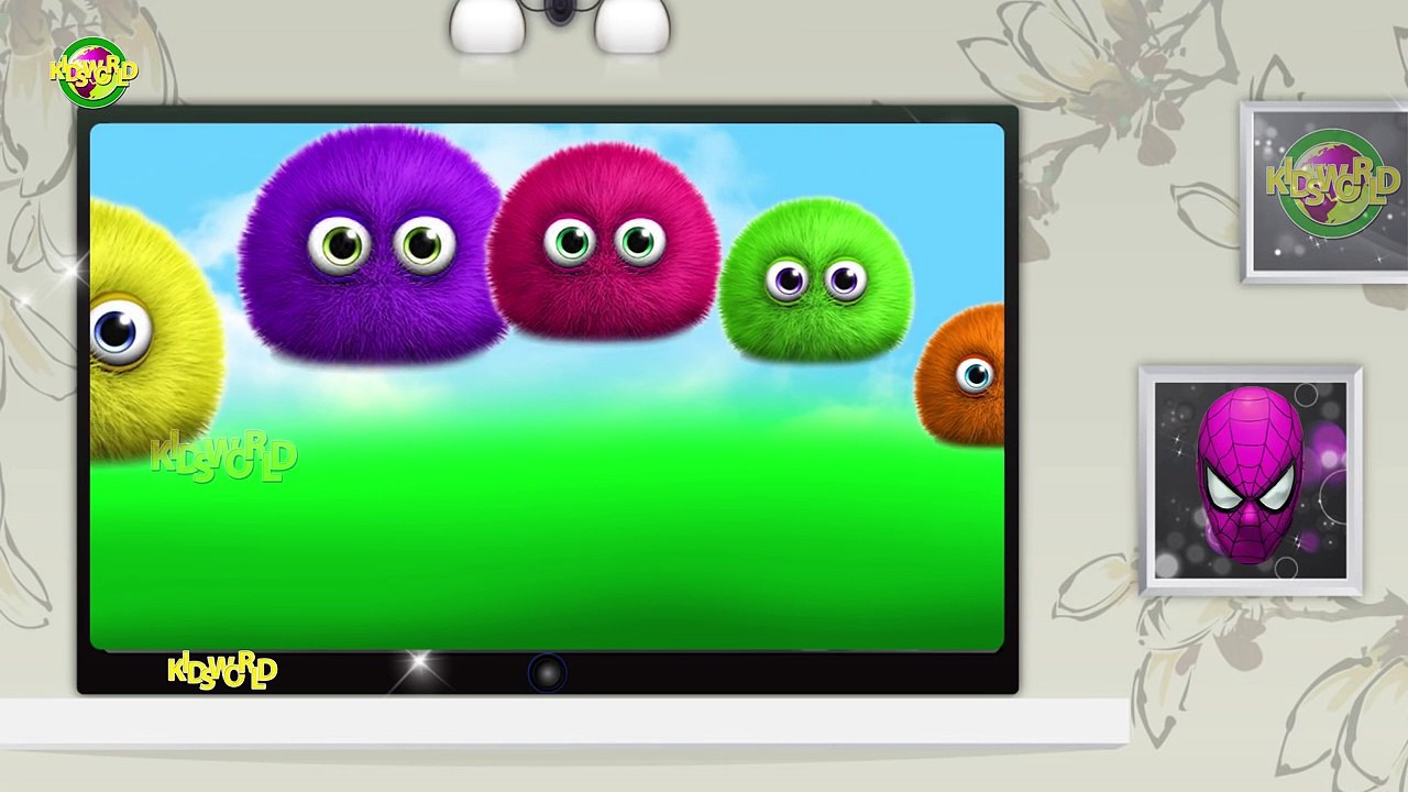 Kids World Monster Cartoon Animated Finger Family Rhymes | Spiderman Magic Finger Family