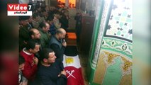 القيادات الأمنية والعسكرية يؤدون صلاة الجنازة على شهيد سيناء بطنطا