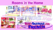 “Rooms in the Home” (French Lesson 10) CLIP – Bedroom Bathroom, Chambre Salle de Bain, House Words