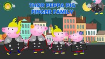 Peppa Pig Español Thor Super Hero in Real Life Finger Family Nursery Rhymes with Lyrics and more