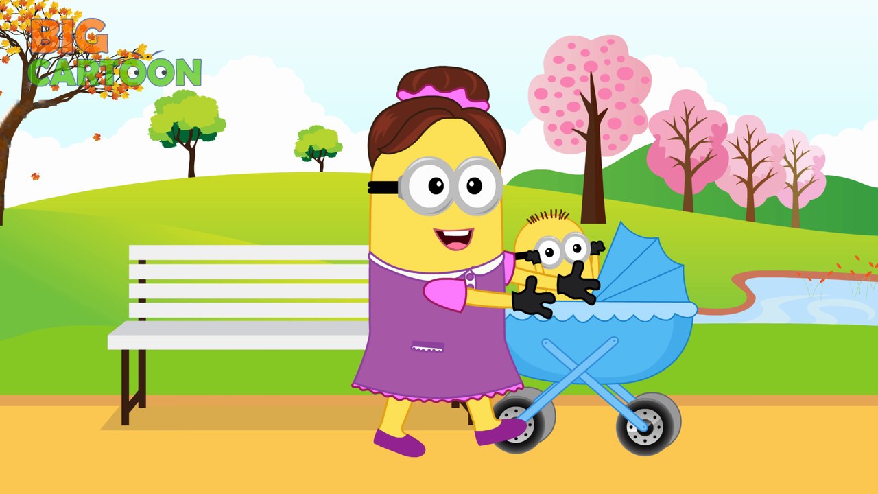 Minions Banana Daddy Has a Baby Funny Story New Episodes! Finger Family Song Nursery Rhymes