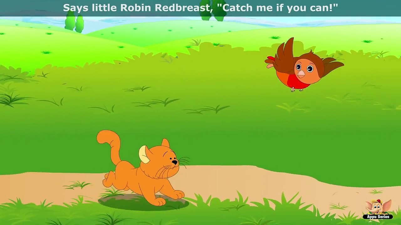 Little Robin Redbreast Sat Upon a Tree - Nursery Rhyme with Karaoke