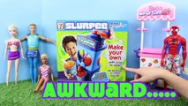 SLURPEE MAKER Seven Eleven Drinks Taste Test   Sweet Treats Soda Toy by DisneyCarToys