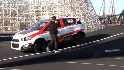 ► The farthest reverse ramp jump by a car - GUINNESS WORLD RECORDS - Chevy Sonic