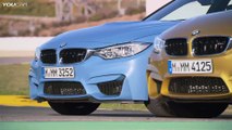 2014 BMW M3 Sedan & M4 Coupé on racetrack