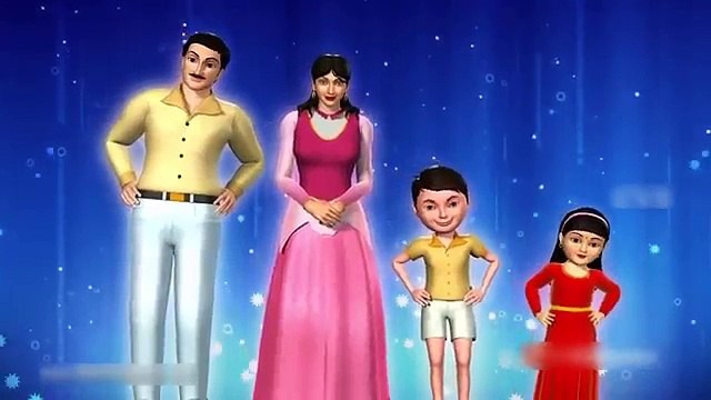 Daddy Finger Finger Familia Canción Animación Familia del dedo Rimas de niños