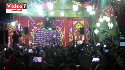 محمود التهامى ينشد أروع قصائده فى حب النبى بمولد الحسين