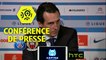 Conférence de presse Paris Saint-Germain - OGC Nice (2-2) : Unai EMERY (PARIS) - Lucien FAVRE (OGCN) - 2016/2017
