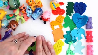 Play Doh Ice Cream Popsicle Peppa Pig Elephant Molds Fun Learn Colors Creative for Kids