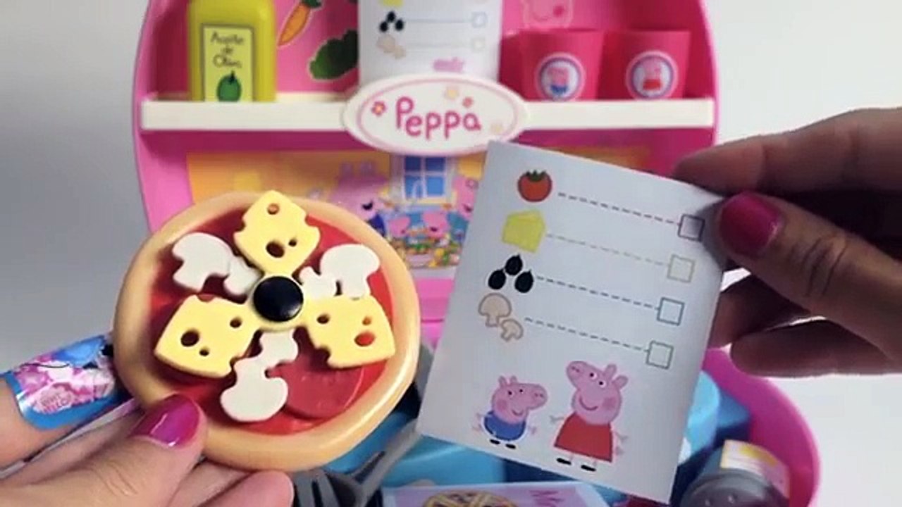 Peppa Pig Mini Pizzeria with Dora The Explorer Chef Dora La Exploradora Nickelodeon Toys Review
