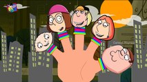 Family Guy Cartoon Animated Finger Family Funny Songs | Cartoon Rhymes for Children