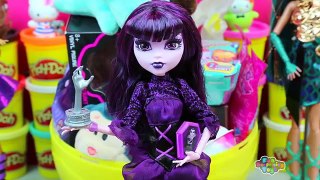 8 Monster High Magical Gems GIANT Surprise Eggs Opening Compilation Video for Kids