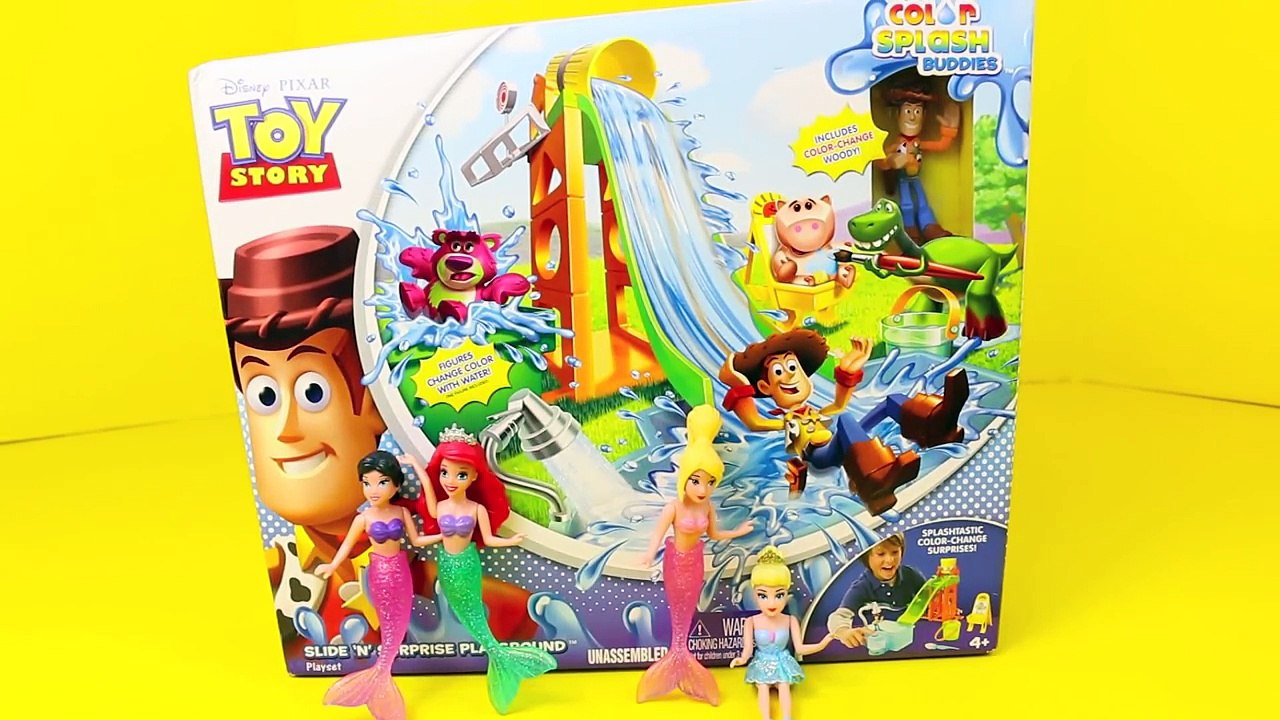 Mermaid Slide N Surprise Color Changers Toy Ariel The Little Mermaid, Cinderella, Buzz, Rex, Woody
