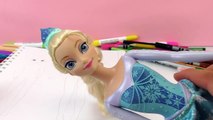 EISKÖNIGIN ELSA als MEERJUNGFRAU | Wie sieht Elsa als Mermaid aus? Topmodel Malbuch malen mit Kathi
