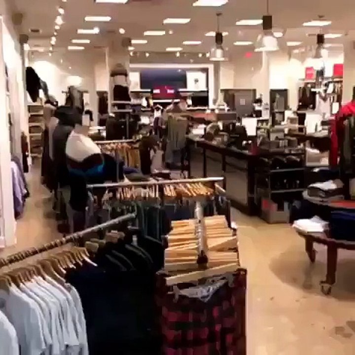 funny raindear at cloth showroom