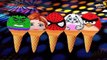 Ice Cream Finger Family Song | Hulk Anna Spiderman Angry Bird | Child Cartoons
