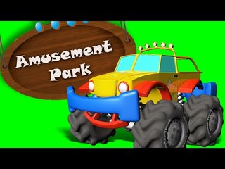 Monster Truck Tour To Amusement Park | The Day at Amusement Park | Baby videos