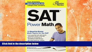 Buy NOW  SAT Power Math (College Test Preparation) Princeton Review  Full Book