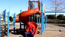 SPIDERMAN vs JOKER vs IRON MAN in Real Life - Superhero Playing PRANK at the Playground