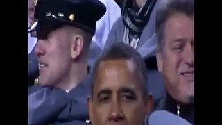 Obama vs Trump ARMY NAVY GAME cheering. Amazing! MAGA