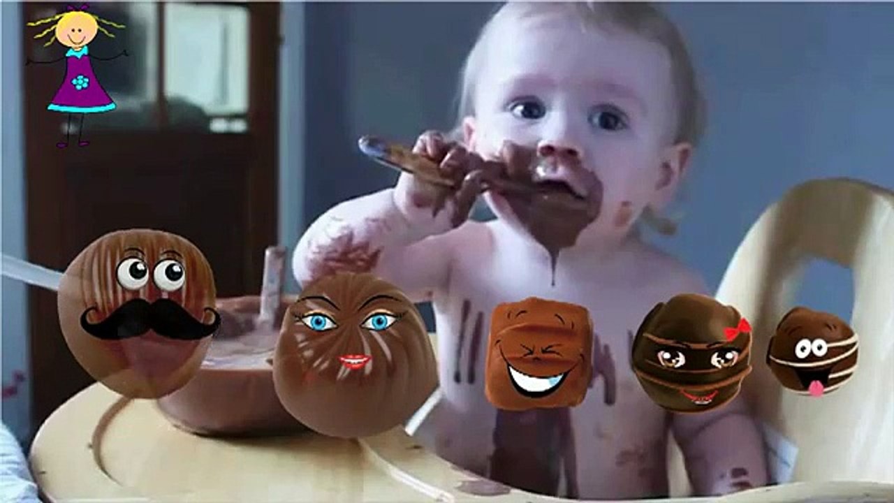 Finger Family Funny CHOCOLATES Cartoon Nursery Song | Finger Family Children 2D Rhymes