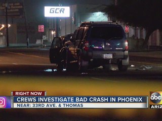 Five people hospitalized after car crash in Phoenix