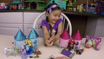 CUTE DISNEY PRINCESS MINI CASTLE PLAYSET TOY Palace Pets Kinder Surprise Eggs Kids Toys Opening