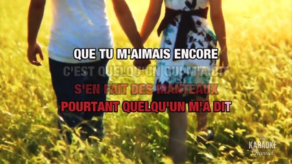 Louane - Quelqu'un m'a dit (The voice 2) KARAOKE / INSTRUMENTAL