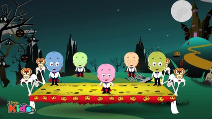 Five Little Vampire | Halloween Song Nursery Rhymes | Little Kids Tv